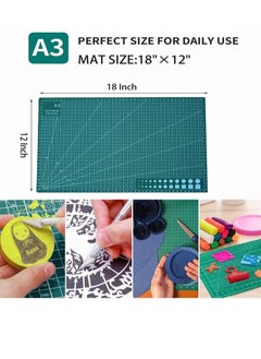 Goolsky Self Healing Craft Mat: 18"x12" Rotary Cutting Mat for Sewing,Quilting,Leather,Craft,Fabric,Model,Art,Clay  - Image 5