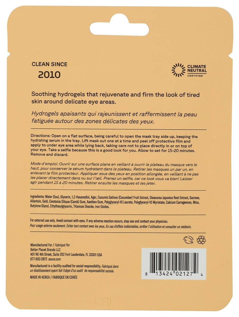 أكيور قناع هيدروجل لتجديد المنطقة أسفل العين بشكل جذري - Image 2