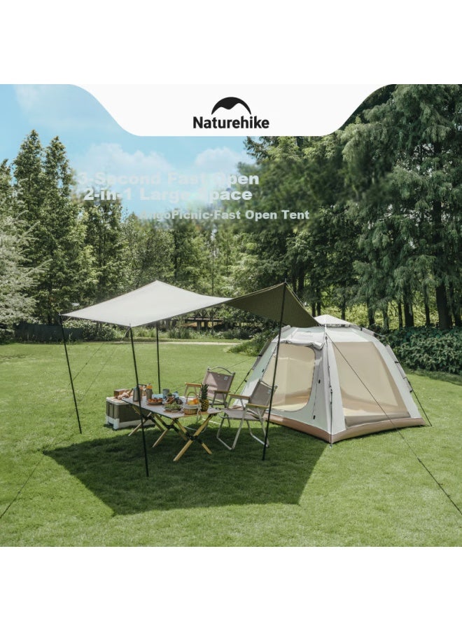 Naturehike Nuke Ango Automatic Tent And Canopy Two-in Outdoor One-bedroom Camping Equipment, Black Gel Version - Image 2