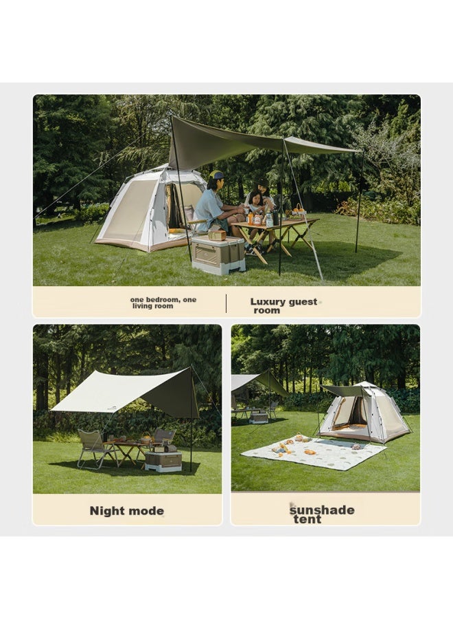 Naturehike Nuke Ango Automatic Tent And Canopy Two-in Outdoor One-bedroom Camping Equipment, Black Gel Version - Image 4