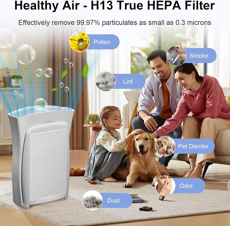 PINREK Replacement Filter for 3M Filtrete FAP03 Ultra Clean Air Purifier, H13 HEPA Filter, Replace FAPF03 FAPF034, 2 Pack for Home - Image 5