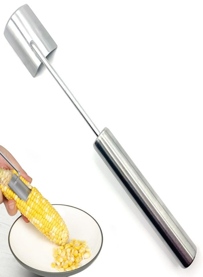EYBDYB Corn Peeler for Corn on the Cob, Stainless Steel Corn on the Cob Stripper Tool, New Long Handle Corn Cutter to Cut Corn off the Cob, Corn Cob Peeler for Home Kitchen & Outdoor Dining - Image 1