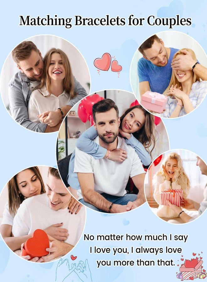 VU100 أساور VU100 متطابقة للأزواج، هدايا للحبيبة والحبيب، هدايا للعلاقات عن بُعد، أساور متطابقة، هدية لأعياد الميلاد والذكرى السنوية وعيد الميلاد - Image 3