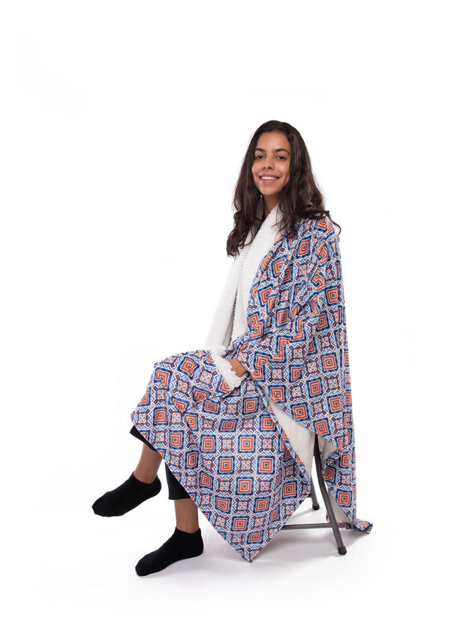 منترا بشكير مطبوع مع جيوب شيربا - Image 1