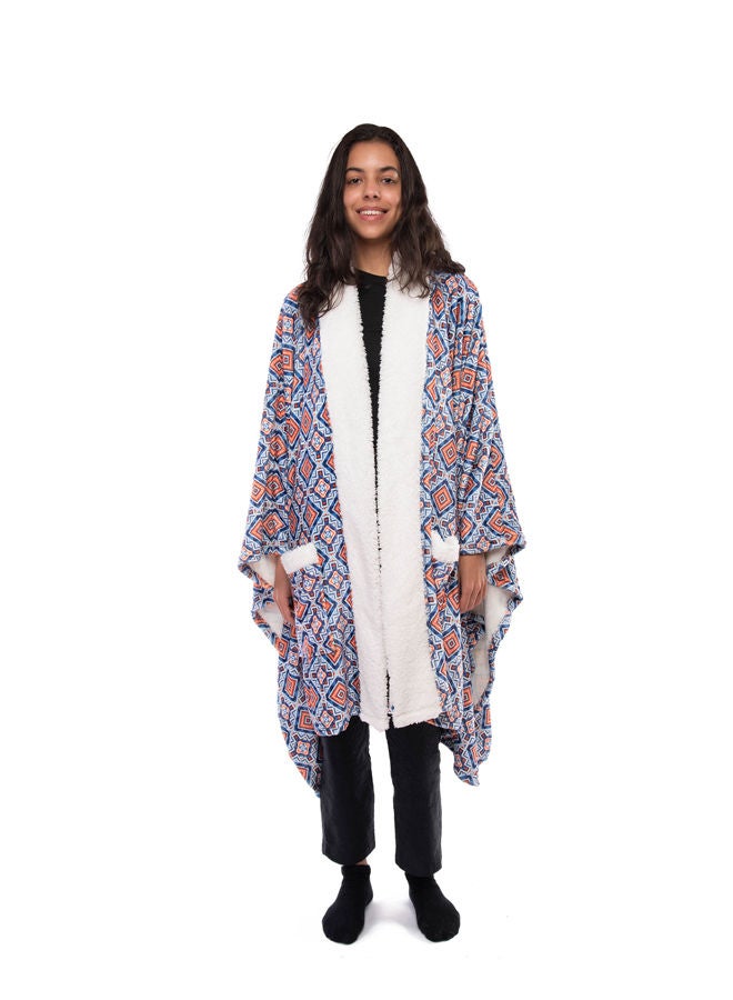 منترا بشكير مطبوع مع جيوب شيربا - Image 2