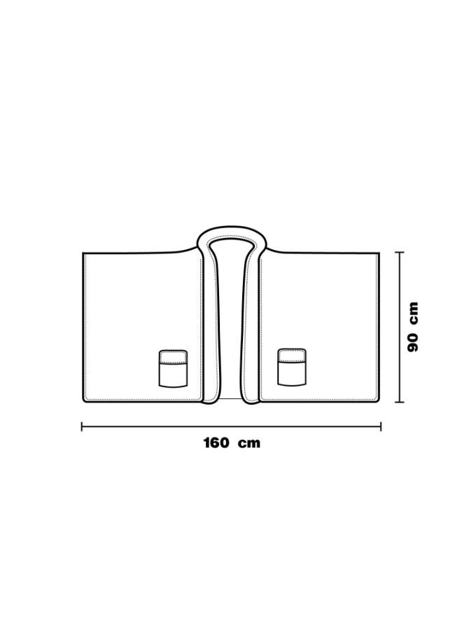 منترا بشكير مطبوع مع جيوب شيربا - Image 5