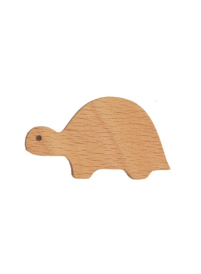 6pcs Wooden Animal Cabinet Knobs Decorative Wood Dresser Knobs with Screws Dresser Pulls Wood Marine Woodland Animals Knobs Furniture Knobs  - Image 4