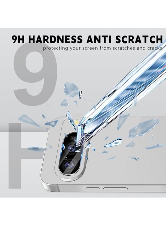 بيوينتي 2 In 1Tempered Glass and Camera Lens Protector for Google Pixel 9, HD Clear 9H Hardness 【Case Friendly】 Film Bubble Free - Image 4