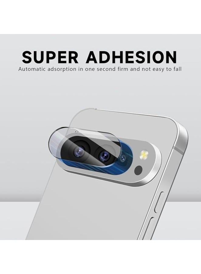بيوينتي 2 In 1Tempered Glass and Camera Lens Protector for Google Pixel 9, HD Clear 9H Hardness 【Case Friendly】 Film Bubble Free - Image 5