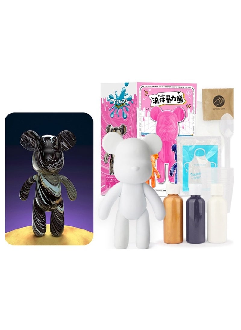 Cutie Cute DIY Painting Fluid Bear Teddy Bear Painting Kit Set 23cm  - Image 1