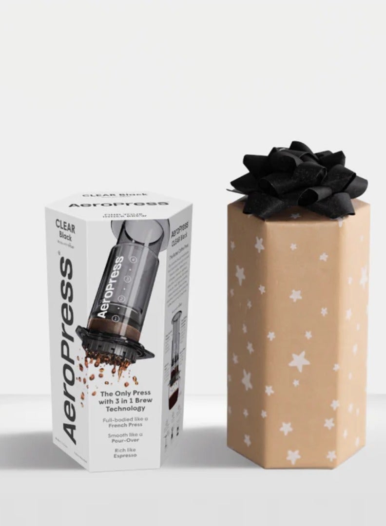 AeroPress Coffee Maker, 3-in-1 Brewing, Portable, Made in USA, Clear Black - 1-2 Cups - Image 5