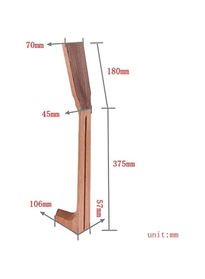 Generic 3 Pieces Classical Acoustic Guitar Neck Unfinished Blank Fretboard DIY  - Image 2