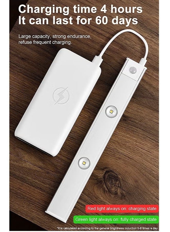 LED Cabinet Light with Motion Sensor, USB Rechargeable, 3 Color Modes, Ultra-Thin Under Cabinet Kitchen Light - Image 2