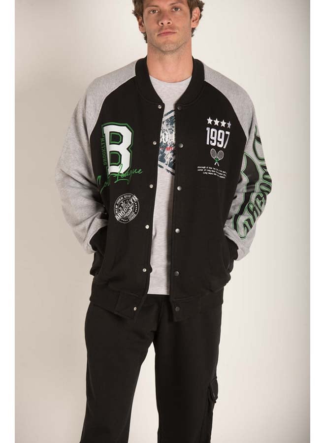 Marco Bergamo Baseball Press Buttons Jacket - Image 1