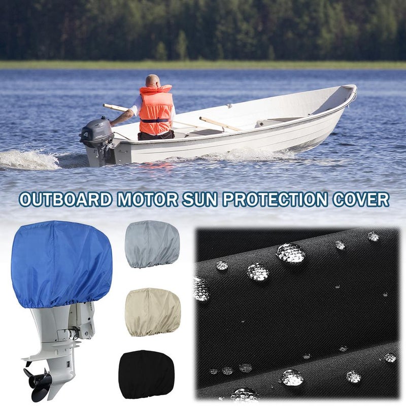 Outboard motor sunshade cover for yacht engines, 210D Oxford cloth outboard motor waterproof cover - Image 3