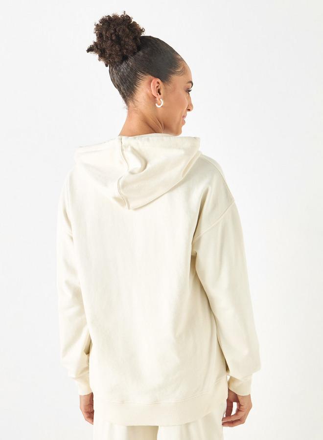 اس بي كاركترز سويت شيرت بقبعة وأكمام طويلة وطبعات بينتس - Image 3