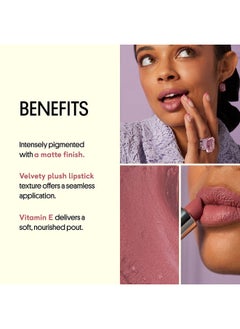 Winky Lux Matte Lip Velour, 24-Hour Long Lasting Lipstick, Hydrating With Castor Seed Oil And Vanilla For Everyday Wear. 0.14 Oz, Pippy  - Image 2