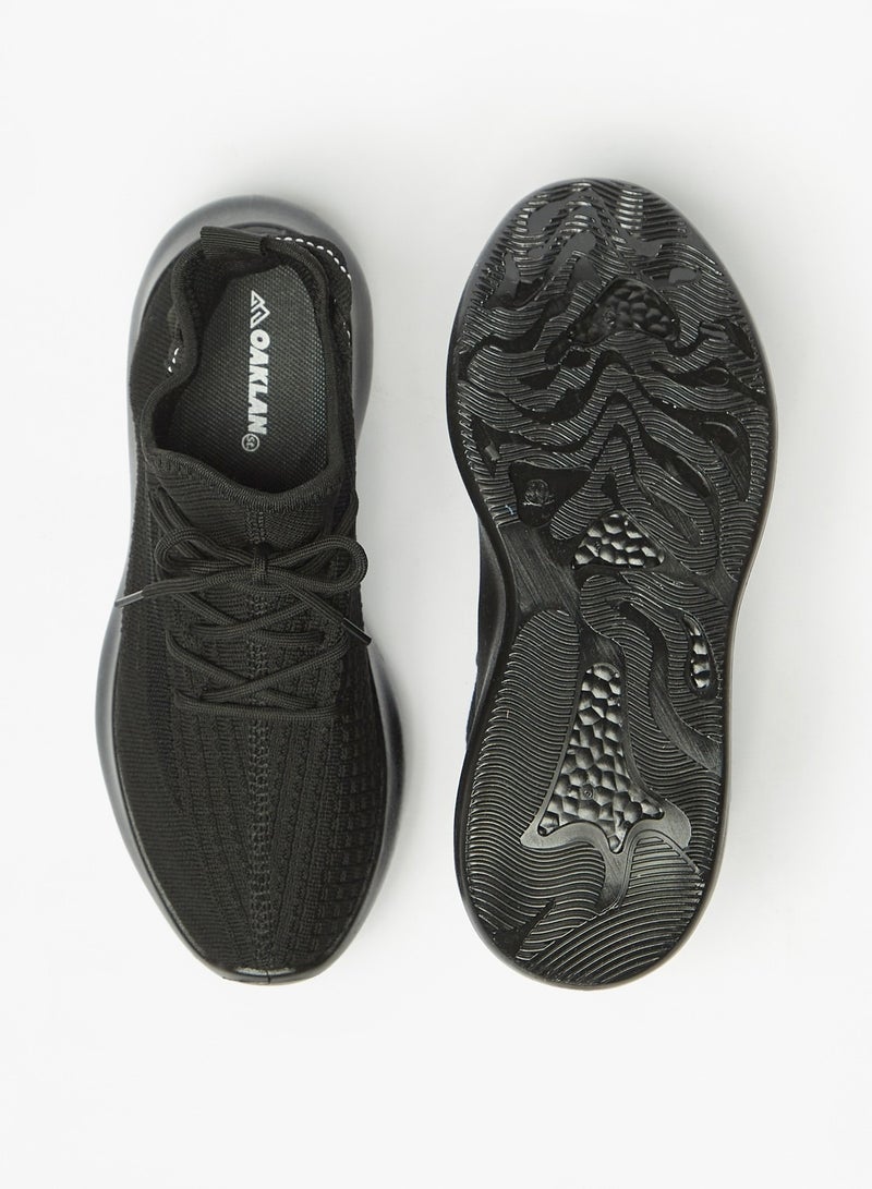 Womens Textured Lace-Up High Top Sports Shoes By Shoexpress