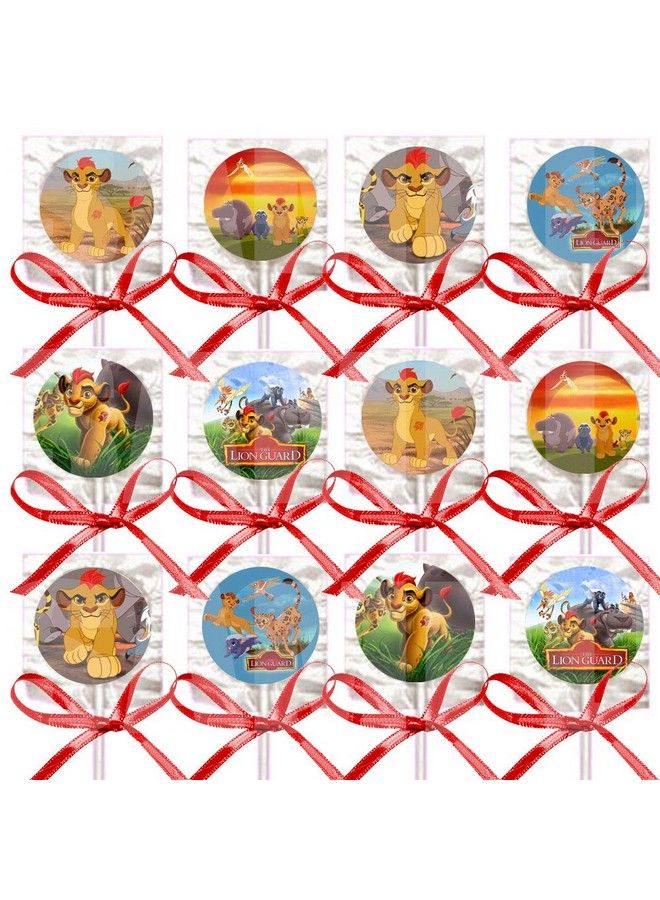 Party Over Here حفلات مفضلات لولي بوب حراس الأسد مع أشرطة حمراء 12 قطعة سمع باهت كيون شقيقة كيارا حيوان العسل بونغا فرس النهر بشتي فهد فولي إيجرون أونو - Image 1