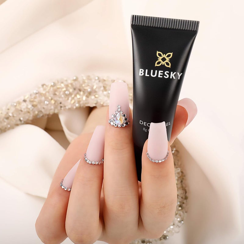 Bluesky Decor Gel Nail Art Glue for Gems, Rhinestones, Sequins, Flakes, Gel Polish, Strong Adhesive, Firm Hold, Long Lasting, Nail Art Accessories, Clear, 8g - Image 4