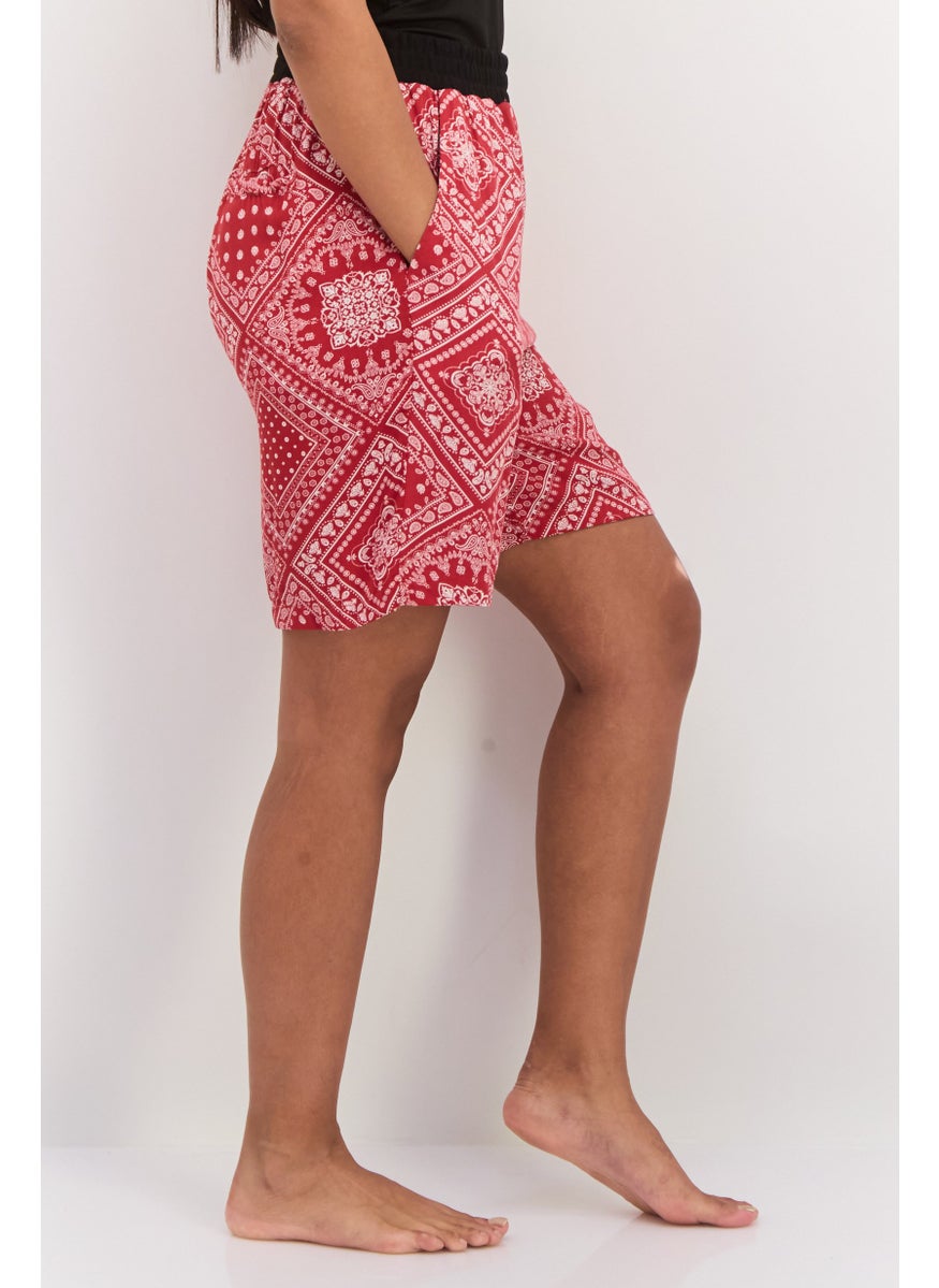 Women Allover Print Board Shorts, Red Combo - pzsku/Z4CDC5DC22181BD1CB8E1Z/45/_/1737642458/6418c537-2b29-4691-84b5-dfc9decab95d