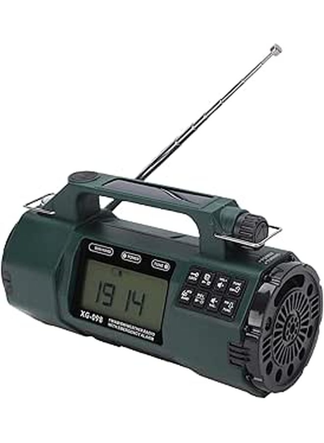 Emergency Radio OD Green Solar Hand Crank AM FM NOAA SW Waterproof - Image 1