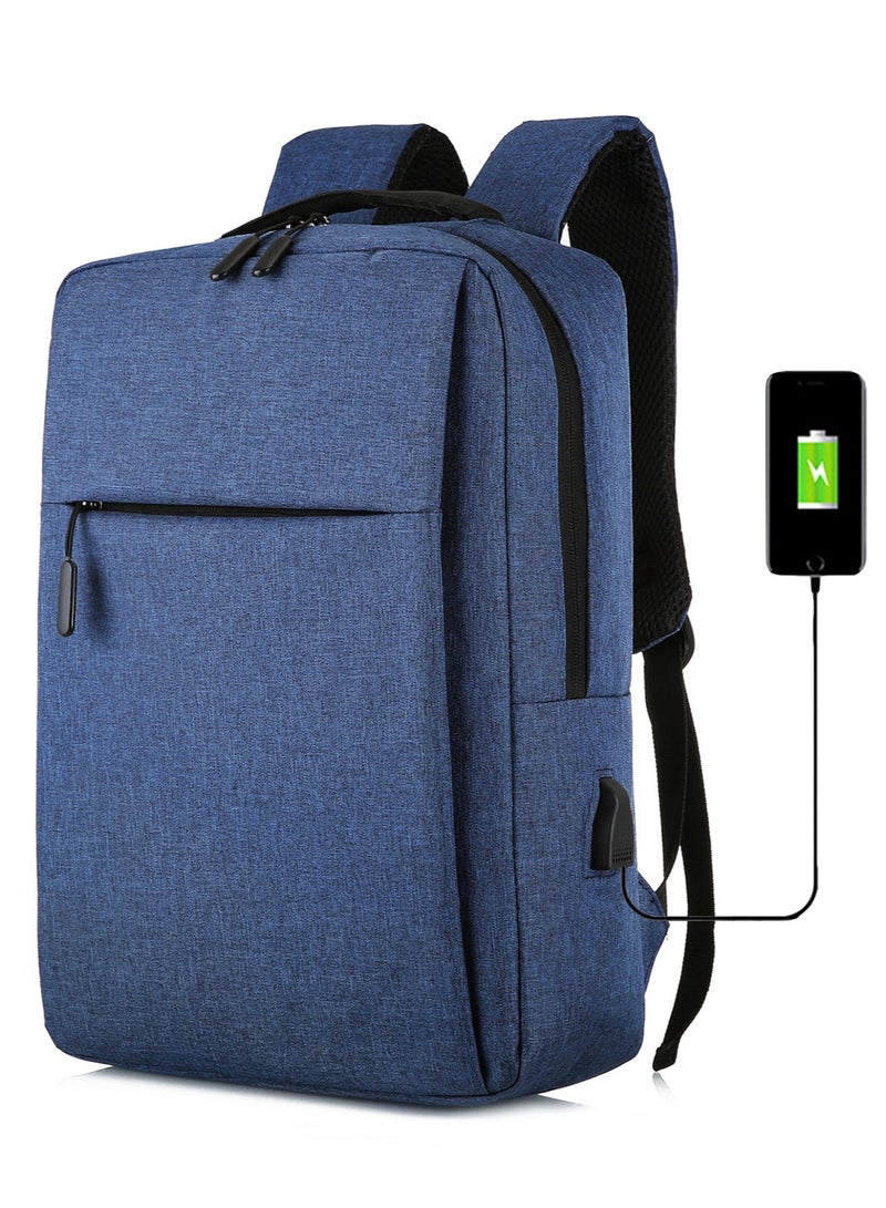 Laptop Backpack 15.6 Inch, Business Travel Backpack with USB Charging Port, Lightweight Bag for Work Study Office - Image 1