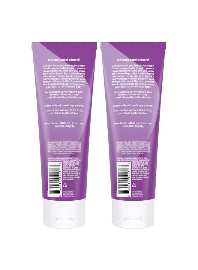 Lume Acidified Body Wash - 24 Hour Odor Control - Removes Odor Better than Soap - Moisturizing Formula - Formulated Without SLS or Parabens - OB/GYN Developed - 8.5 ounce (Pack of 2) (Lavender Sage) - Image 2