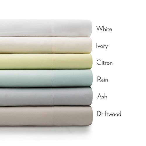 MALOUF 100% Rayon from Bamboo Sheet Set, King, Ash - Image 4