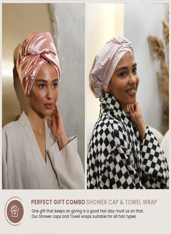 SMPL objects Reusable Shower Cap for Women Reusable Waterproof - Leakproof, Nonslip Hair Cap for Shower Flexiband - Soft, Breathable, Durable Mother’s Day Shower Caps by SMPL OBJECTS - Image 5