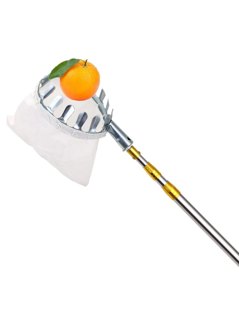 DubaiGallery Agricultural Garden Hardware Tools 5meter  Apple picker Fruit Picker Pole with Basket Telescoping Portable Fruit Picker - Image 1