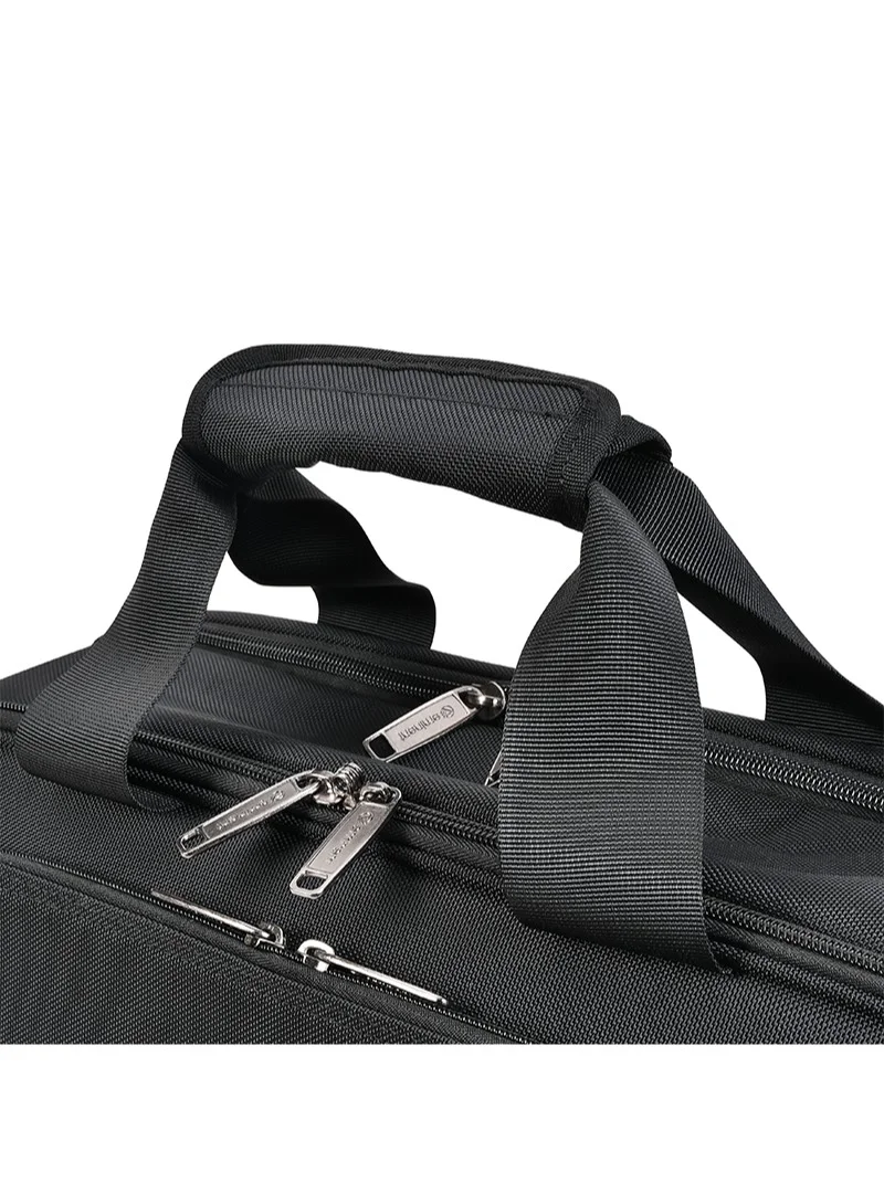Eminent  Premium Polyester Laptop Bag 17 Inch Light Weight 180° Opening Business Laptop Case for Men Women on Travel Business V612 Black  | Best Price UAE