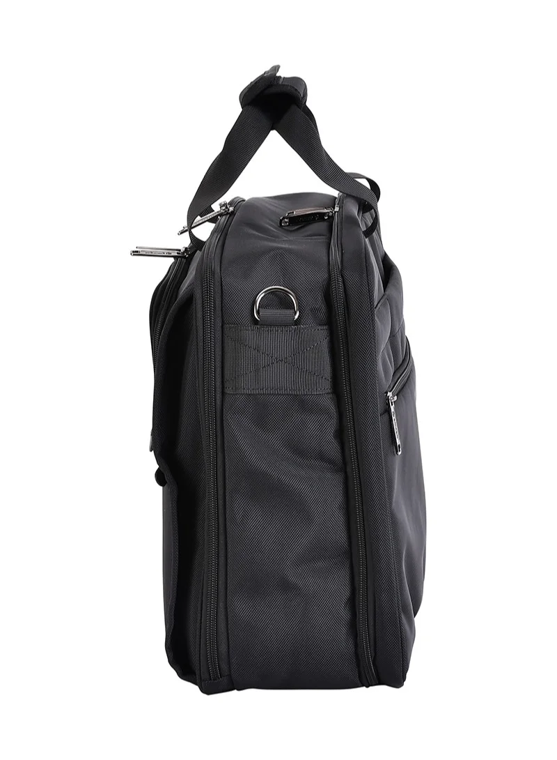 Eminent  Premium Polyester Laptop Bag 17 Inch Light Weight 180° Opening Business Laptop Case for Men Women on Travel Business V612 Black  | Best Price UAE