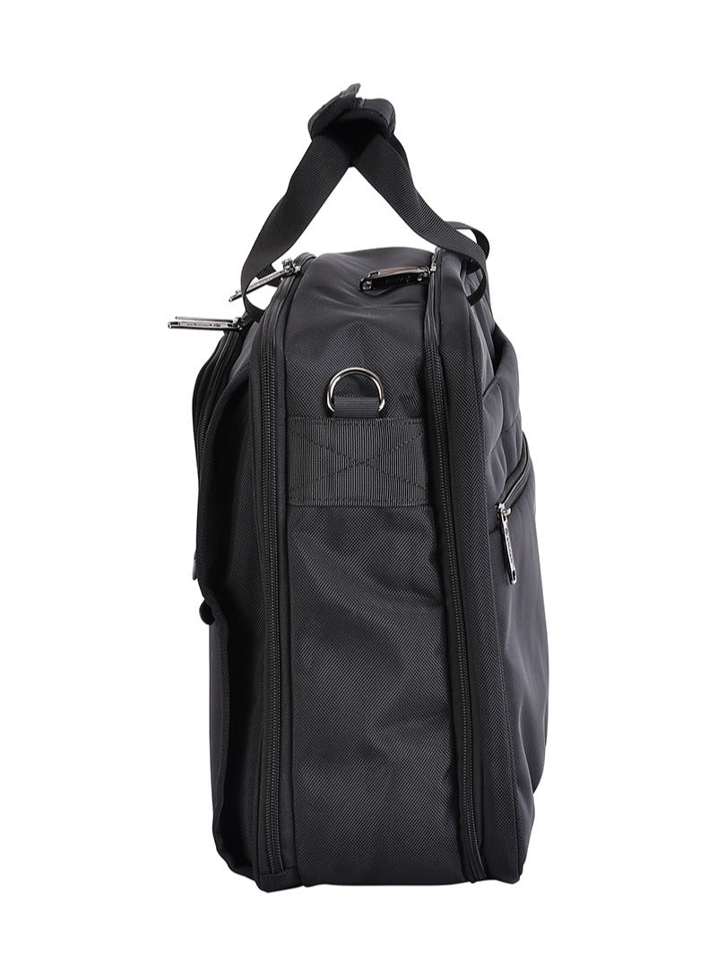 إيمينينت حقيبة لاب توب بوليستر فاخرة  بوصة خفيفة الوزن بفتحة  درجة لحقيبة لاب توب الأعمال للسفر للرجال والنساء  أسود - Image 3