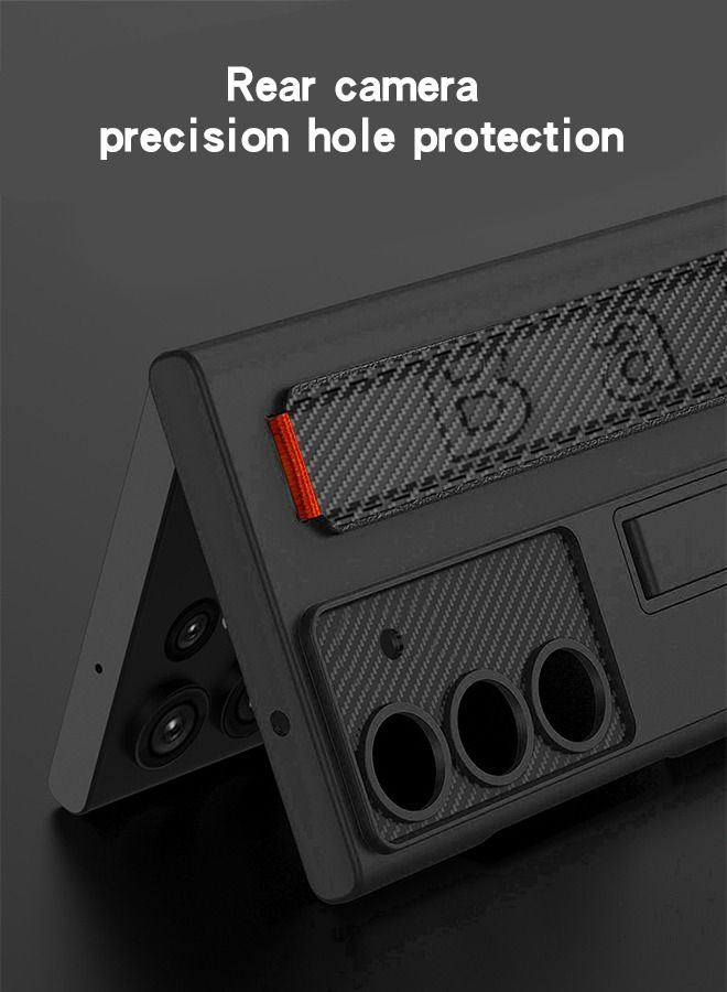 GROIC جراب متوافق مع هاتف Samsung Galaxy S23 Plus مقاس 6.6 بوصة مع حامل حزام معصم من البولي يوريثان، جراب حامل واقٍ لعدسة الكاميرا، جراب واقٍ رفيع صلب مقاوم للصدمات، جراب واقٍ من السقوط العسكري - Image 4