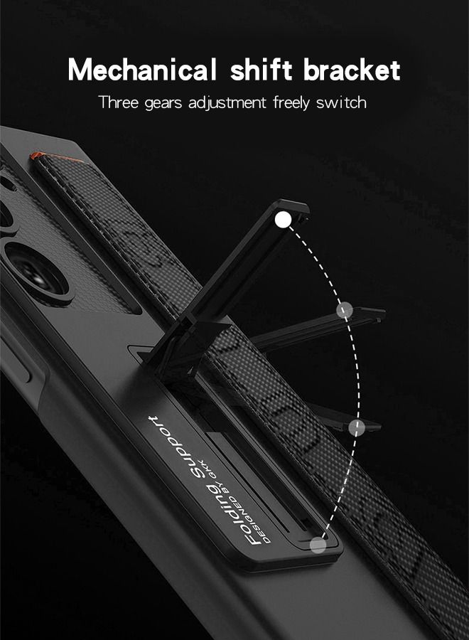 GROIC جراب متوافق مع هاتف Samsung Galaxy S23 Plus مقاس 6.6 بوصة مع حامل حزام معصم من البولي يوريثان، جراب حامل واقٍ لعدسة الكاميرا، جراب واقٍ رفيع صلب مقاوم للصدمات، جراب واقٍ من السقوط العسكري - Image 3