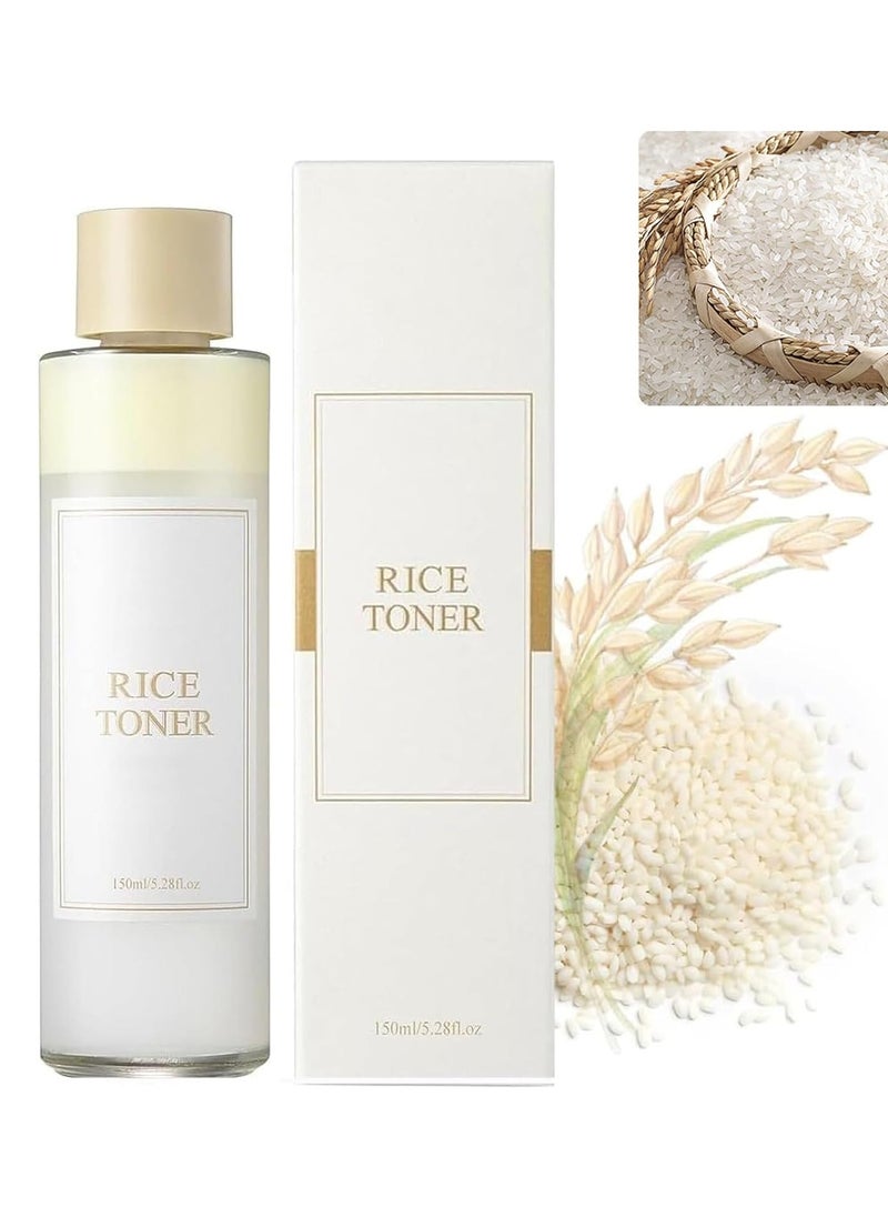 EELHOE Rice Toner,Rice Water,Toner Skin Care,5.28fl oz Natural Moisturizer Glow Essence, Hydrating and Moisturizing Rice Extract,Essential Toner for Deep Hydration  - Image 4