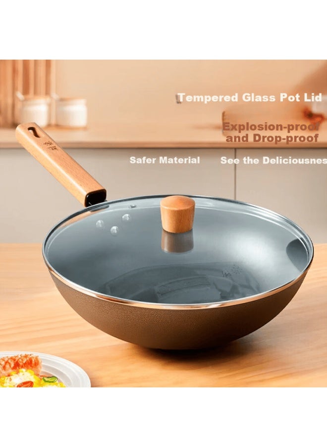 Robam Robam Cast Iron Wok Non-stick Pan Cooking Pan [supplies Iron Element] Thickened Durable Rust-resistant - Image 2