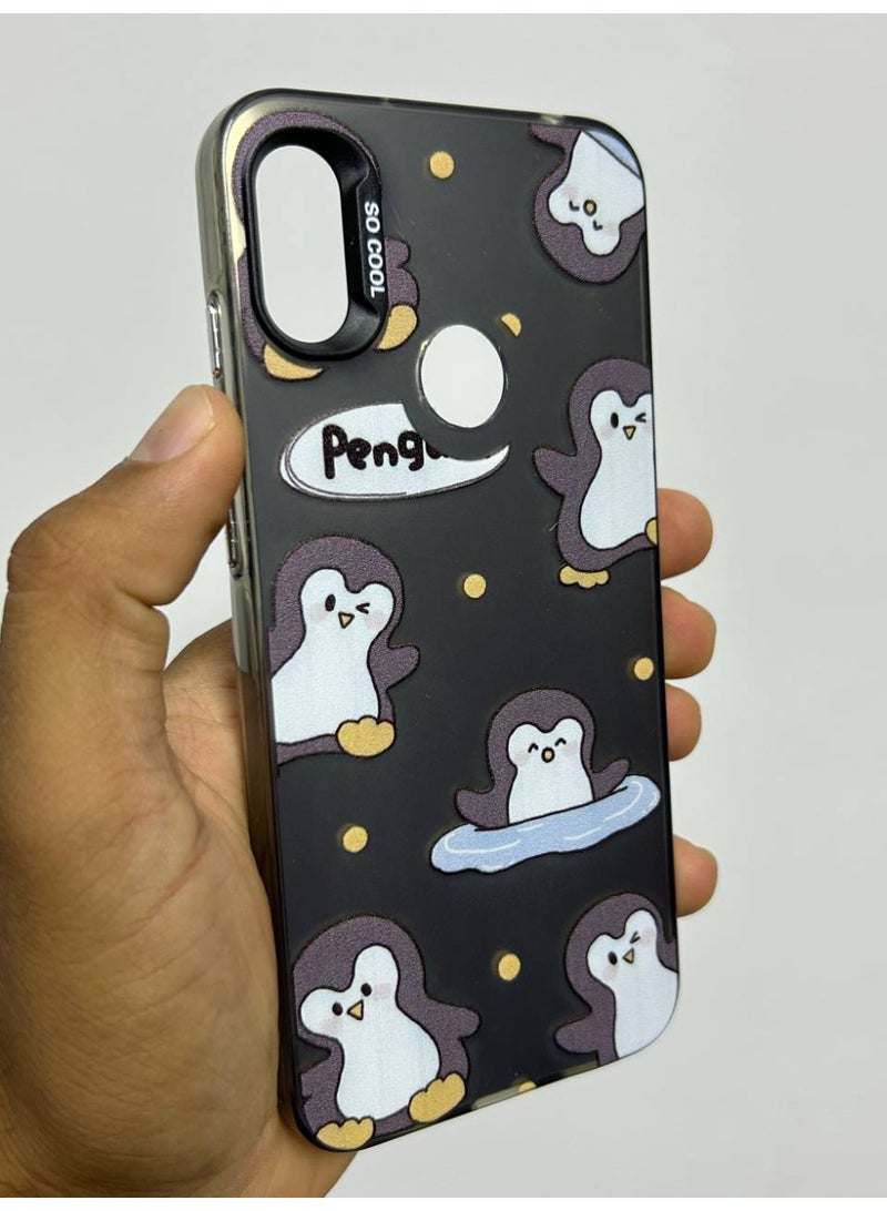 جراب خلفي بتصميم كرتوني متوافق مع هاتف هواوي Y6 2019 - Image 1