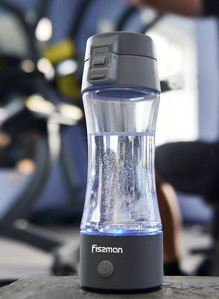 Fissman Hydrogen Water Bottle Generator 320ml Rechargeable With USB Ionizer Hydrogen Shaker, Rapidly Generate 1000-1200ppb Drinkware  - Image 1