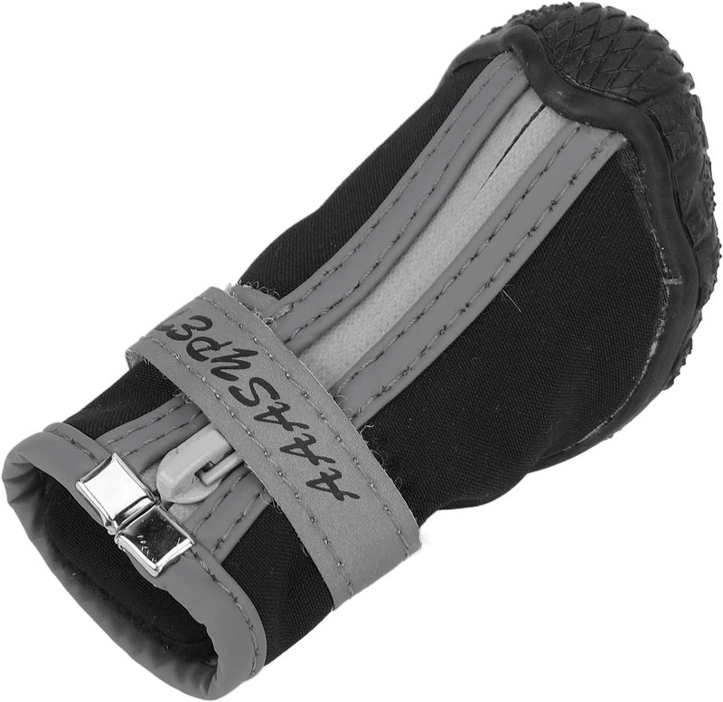 Dog Boot with Reflective Strip, Warm Breathable Pet Shoes for Puppy Outdoor Sports, Non - Slip Soft Sole Winter Dog Boots for Rain Snow Hiking (5#) - Image 5
