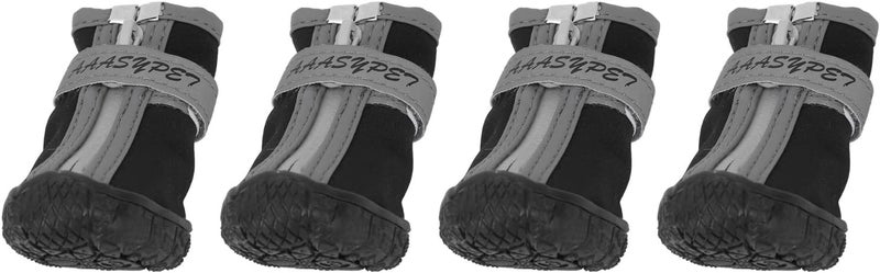 Dog Boot with Reflective Strip, Warm Breathable Pet Shoes for Puppy Outdoor Sports, Non - Slip Soft Sole Winter Dog Boots for Rain Snow Hiking (5#) - Image 4