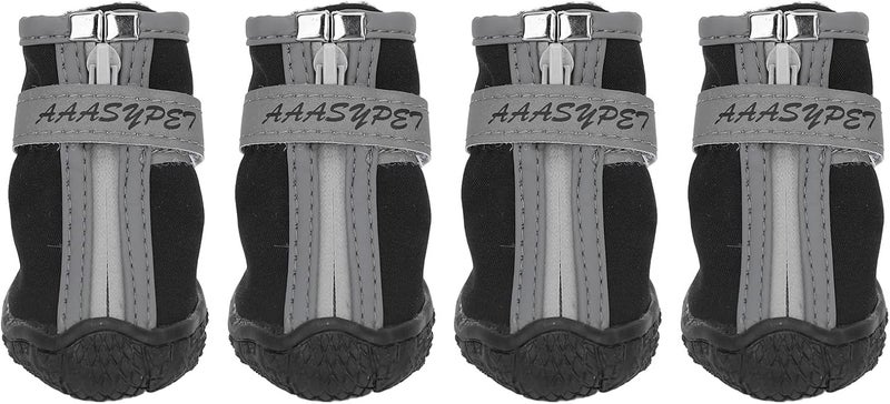Dog Boot with Reflective Strip, Warm Breathable Pet Shoes for Puppy Outdoor Sports, Non - Slip Soft Sole Winter Dog Boots for Rain Snow Hiking (5#) - Image 2