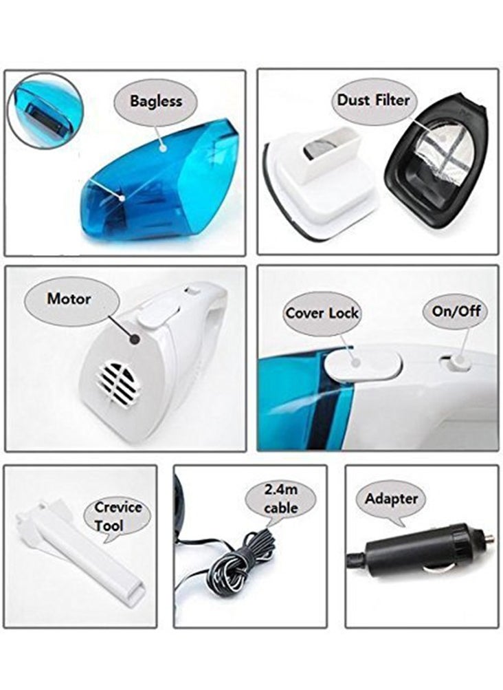 Generic - High-Power Vacuum Cleaner Portable - Dc 12 Volt , For Car (Color Blue) - Image 1