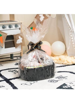 ALBY ALBY Rectangle Jute Rope Woven Basket with Handles for Books Magazines Toys Decorative Rectangle Basket for Baby Nursery Living Room Bathroom black  - Image 2