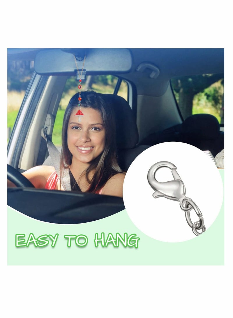 كابتن تيك Mushroom Car Hanging Ornament Evil Eye Rear View Mirror Accessories Lucky Rearview Mirror Charms Resin Mushroom Pendant Cute Rear View Mirror Decoration for Vehicle Home Door - Image 4