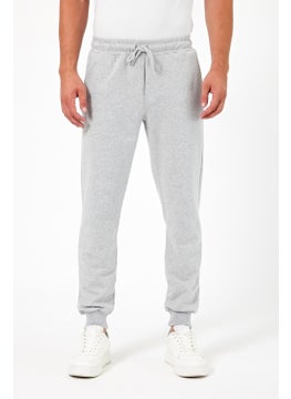 mmetalic Thick Grey Men's Sweatpants Jogger Back Pocket Elastic Leg Regular Fit Non-raised  - Image 1