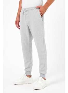 mmetalic Thick Grey Men's Sweatpants Jogger Back Pocket Elastic Leg Regular Fit Non-raised  - Image 2