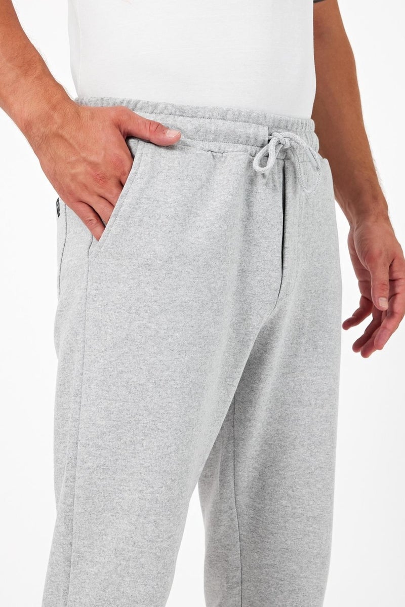 mmetalic Thick Grey Men's Sweatpants Jogger Back Pocket Elastic Leg Regular Fit Non-raised  - Image 4