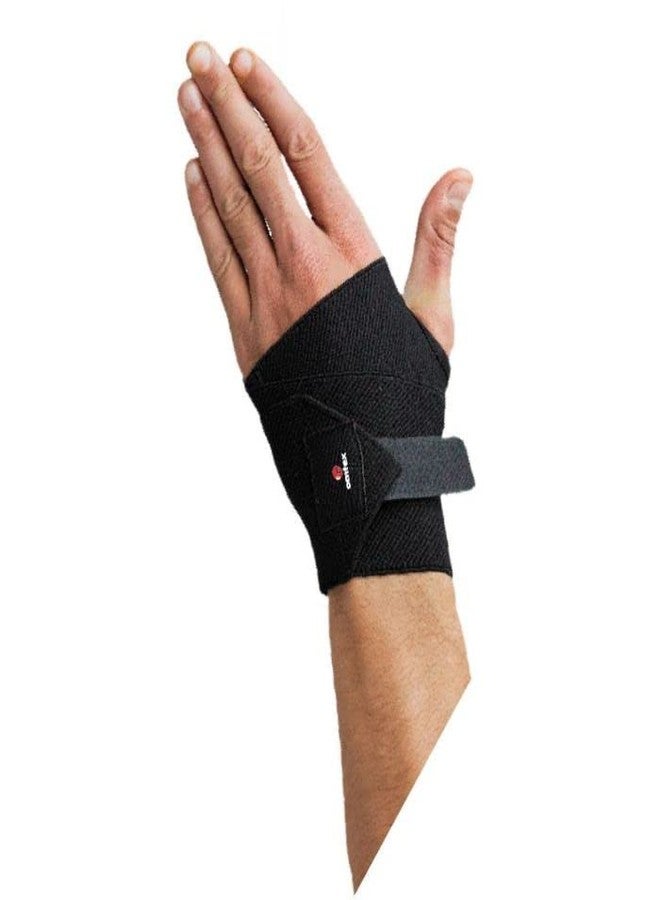 omtex Elasticized Fabric Hand and Thumb Support, Cotton-Nylon-Spandex Blend, Free Size - 1 Count, Black, Orthopedic Style Wrist Grip Band for Hands, Suitable for Gym and Exercise Use - Image 2